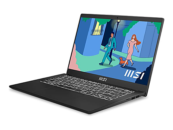 MSI Modern 14 C11M Modern 14 C11M-065US 14" Notebook - Intel Core i5 11th Gen i5-1155G7 - 8 GB Total RAM - 8 GB On-board Memory - 512 GB SSD - Classic Black- Windows 11 Pro