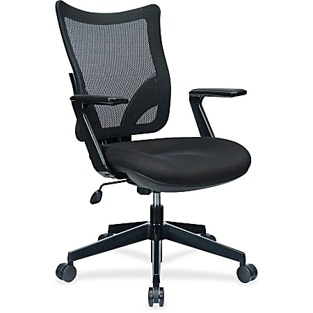 Lorell® S-8 Mesh Back Multifunction Task Chair, Black