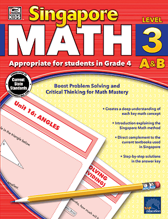 Thinking Kids'® Singapore Math Workbook, Grade 4