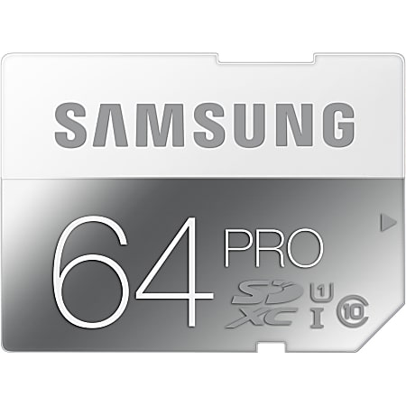 Samsung 64 GB Class 10/UHS-I SDXC - 90 MB/s Read - 50 MB/s Write - 10 Year Warranty