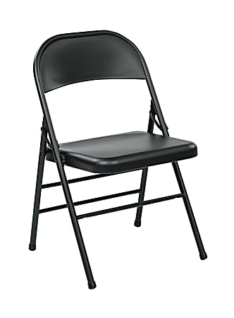 Office Star™ Work Smart® Metal Mid-Back Folding Chairs,