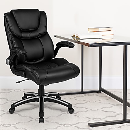 Flash Furniture LeatherSoft™ Faux Leather High-Back Executive Office Chair, Black