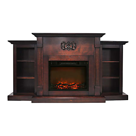 Cambridge® Sanoma Electric Fireplace With Built-In Bookshelves