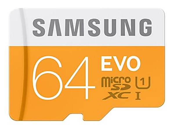 Samsung MicroSD EVO Memory Card, 64GB