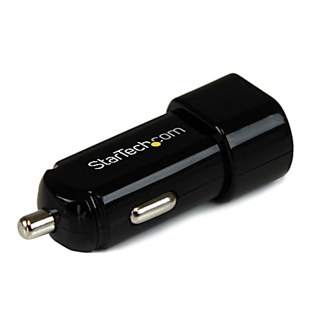 StarTech.com Dual Port USB Car Charger - High Power (17 Watt / 3.4 Amp)