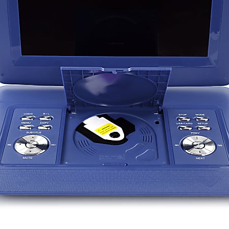 Trexonic Portable DVD Player With Swivel TFT LCD Screen 14.1 Blue