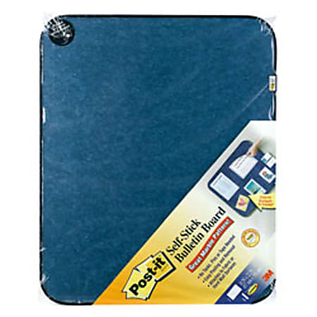 Post-it® Self-Stick Framed Bulletin Board, 18" x 22", Blue