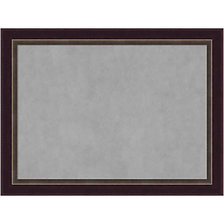 Amanti Art Magnetic Bulletin Board, Steel/Aluminum, 32" x 24", Signore Bronze Wood Frame