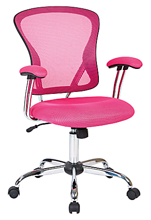 Pink padded office chair clearance