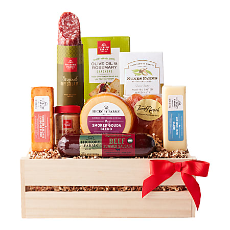 Hickory Farms; Premium Meat and Cheese Gift Crate