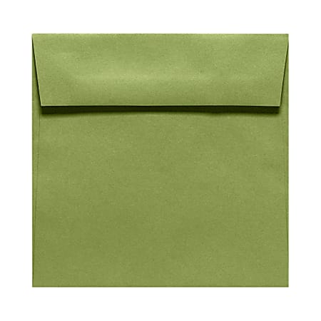 LUX Square Envelopes, 5 1/2" x 5 1/2", Gummed Seal, Avocado Green, Pack Of 1,000