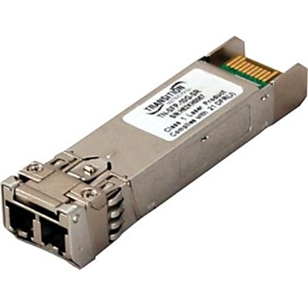 Transition Networks 10GBase SFP+ Cisco Compatible - For Data Networking, Optical Network - 1 x LC Simplex 10GBase-BX Network10.3
