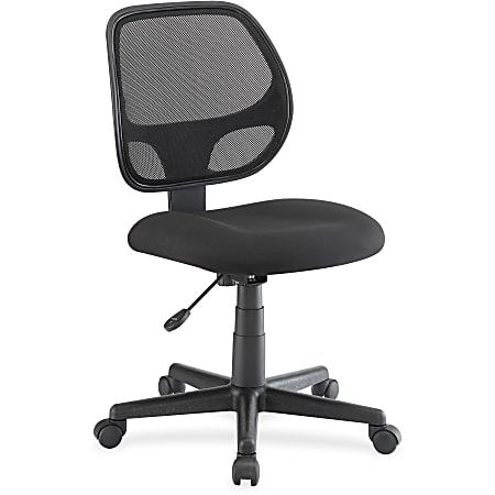 Lorell Multi Task MeshFabric Chair Black Office Depot