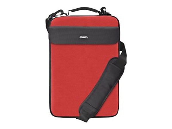 Cocoon CLS407RD Carrying Case for 16" Notebook - Racing Red - Neoprene, Ballistic Nylon - 15.7" Height x 1.6" Width x 10.8" Depth - 1 Pack
