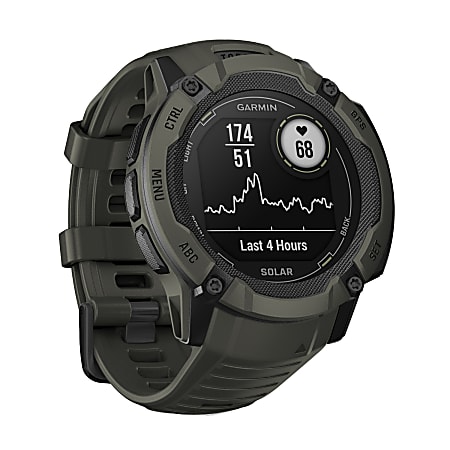 Garmin Instinct 2X Solar Smart Watch Moss - Office Depot
