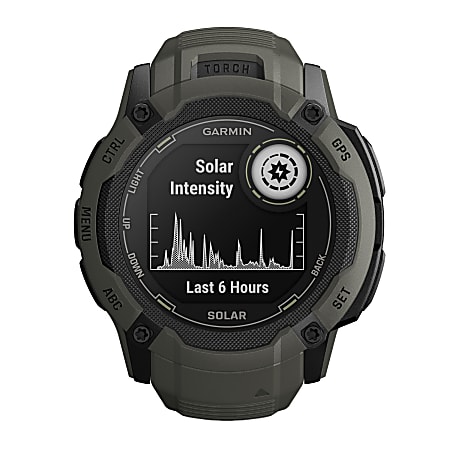 Garmin Instinct 2X Solar Smart Watch Moss - Office Depot