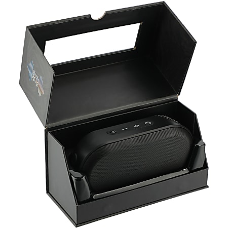 Custom Zedd Outdoor Speaker With RGB Lights Black - Office Depot