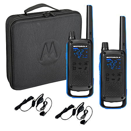 Motorola® TalkAbout® T800 Radios Bundle, Black/Blue