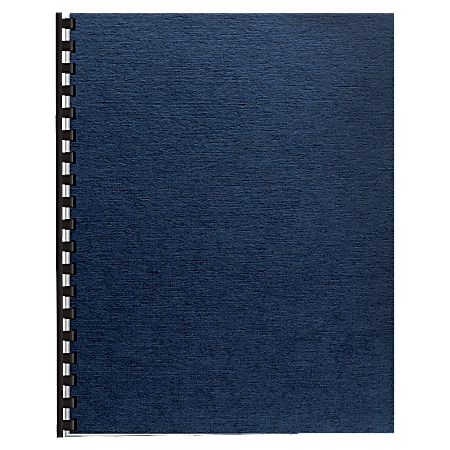 Fellowes® Linen Classic Presentation Covers, 8 1/2" 11", Navy, Pack Of 200
