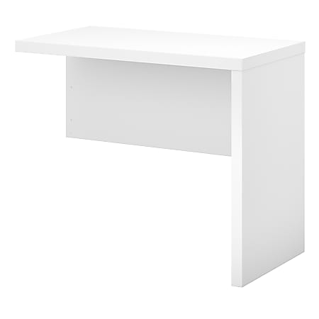 kathy ireland® Office by Bush Business Furniture Echo 36"W Desk Return, Pure White
