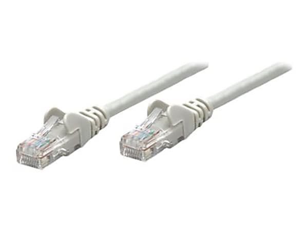 Intellinet Network Patch Cable, Cat6, 0.5m, Grey, CCA, U/UTP, PVC, RJ45, Gold Plated Contacts, Snagless, Booted, Lifetime Warranty, Polybag - Patch cable - RJ-45 (M) to RJ-45 (M) - 1.6 ft - UTP - CAT 6 - molded, snagless - gray