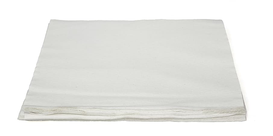 Hospeco TaskBrand Topline Linen Replacement Napkins, 14” x 14”, White, Pack Of 1,000 Napkins