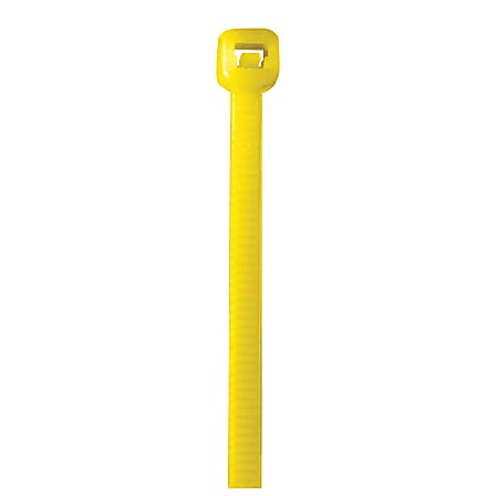 Partners Brand Cable Ties, 50 Lb, 18", Yellow, Pack Of 500