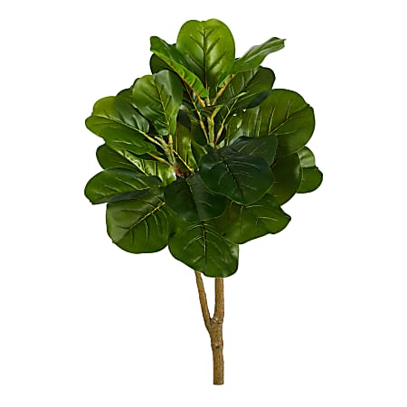 Nearly Natural Fiddle Leaf Fig 30”H Artificial Tree, 30”H x 9”W x 9”D, Green