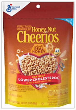 Honey Nut Cheerios Pouch, 3.5 Oz, Total Qty 1