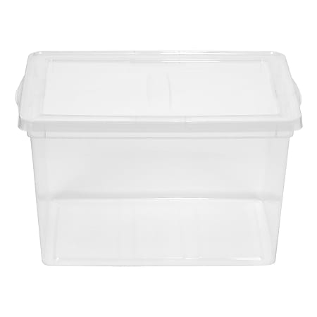 Iris® Snap Top Storage Box, 17 Gallon, Clear