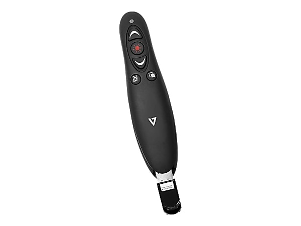 V7 Professional Wireless Presenter - Presentation remote control - 5 buttons - RF