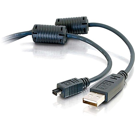 C2G USB Camera Cable - Type A Male USB - Mini Type B Male USB - 6.56ft - Black