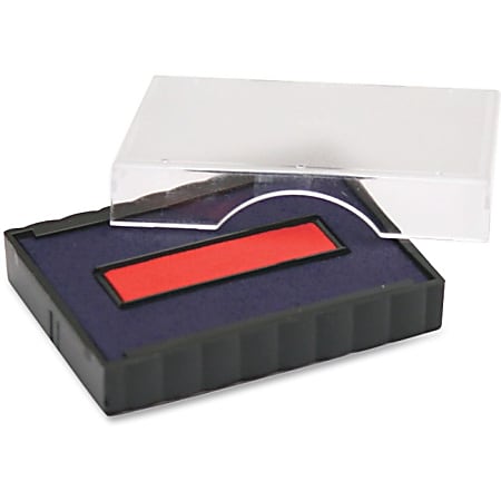Trodat Stamp Replacement Pad 1 Each Blue Red Ink Plastic - Office