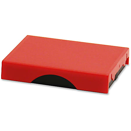 Trodat Stamp Replacement Pad - 1 Each - Red Ink - Red - Plastic