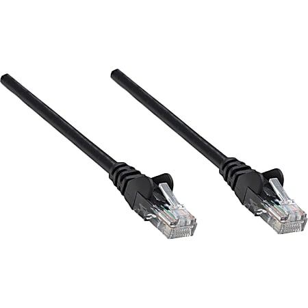 Intellinet Network Patch Cable, Cat5e, 7.5m, Black, CCA,