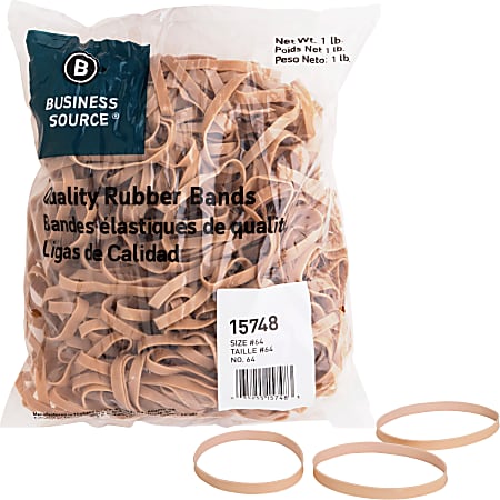 Business Source Quality Rubber Bands - Size: #64 - 3.3 Business Source Quality Rubber Bands - Size: #64 - 3.3