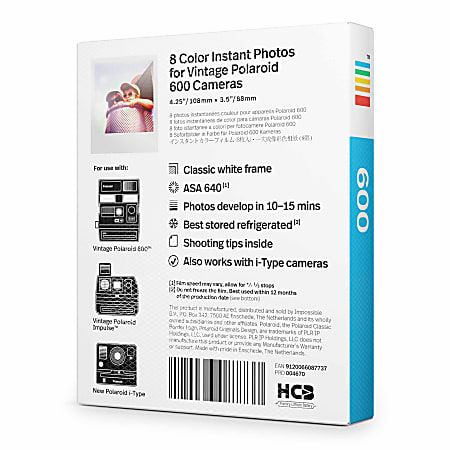 Polaroid COLOR FILM FOR 600 2-PACK