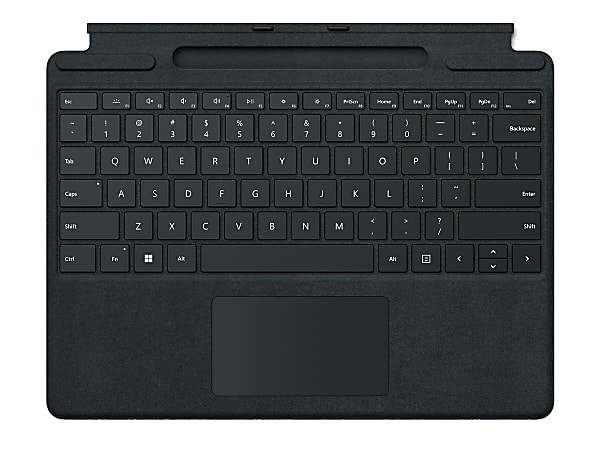Microsoft Surface Pro Signature Keyboard - Keyboard - with touchpad, accelerometer, Surface Slim Pen 2 storage and charging tray - QWERTY - English - black - with Slim Pen 2 - for Surface Pro 8, Pro X