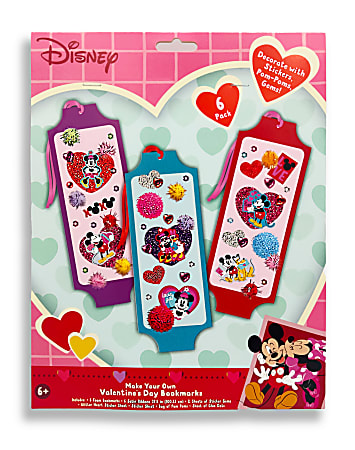Innovative Designs Disney Make Your Own Valentine's Day Bookmark, Over 200 Pieces