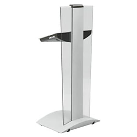 Safco® Rumba® Height-Adjustable Lectern, 52"H x 22"W x 22"D, Silver