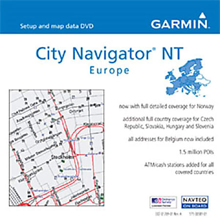 Garmin City Navigator NT Europe v.9.0 Digital Map