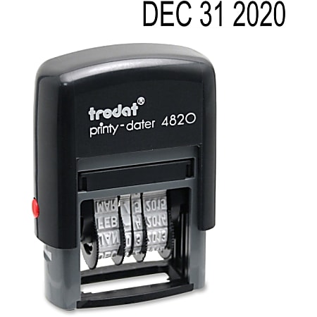 Trodat 4820 Self-Inking Stamp, Date Only, 3/8&quot; x