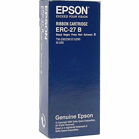 Epson® ERC-27B Black Nylon Printer Ribbon