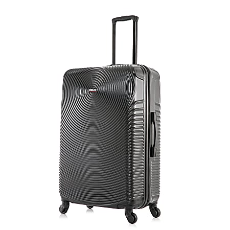 DUKAP Inception ABS Hardside Spinner Suitcase, 29-5/16”H x 19-5/16”W x 11-7/16”D, Black
