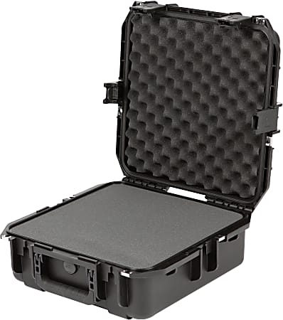 SKB Cases iSeries Injection-Molded Mil-Standard Waterproof Case With Foam, 15"H x 15"W x 6-1/2"D, Black