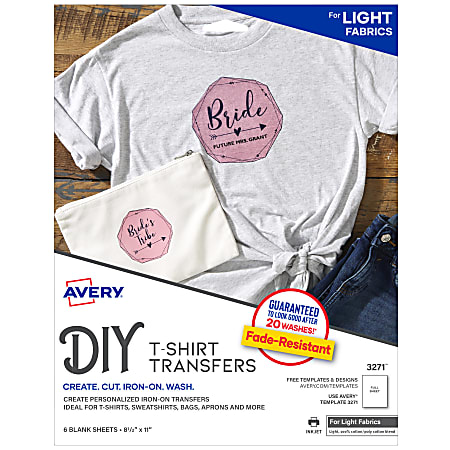 Light T-Shirt Transfers for Ink Jet Printers 