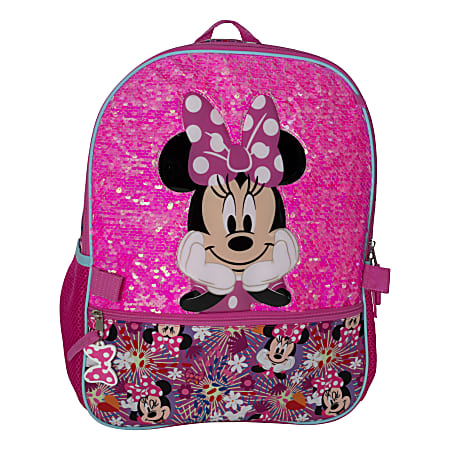 Pink minnie mouse backpack sales