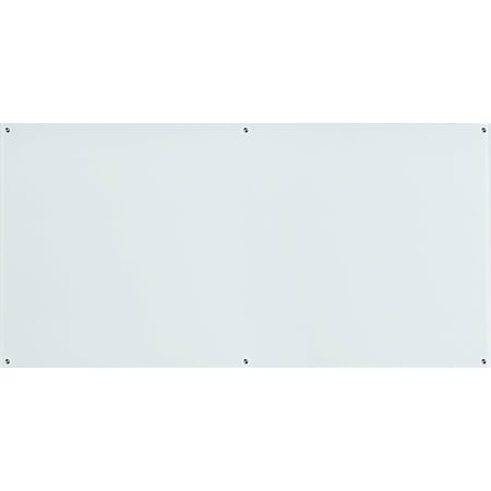 Lorell® Premium Glass Unframed Dry-Erase Whiteboard, 48" x 96", White