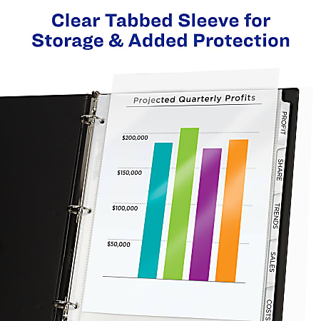 clear sheet protectors for 3-ring binder, Five Below