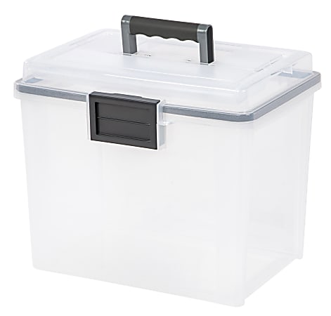 Lorell 6 Deep Storage Bin - Clear